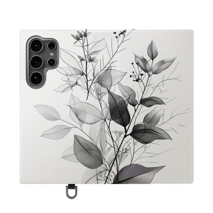 Silver Leaves - Samsung S24 Ultra Case - Wallet