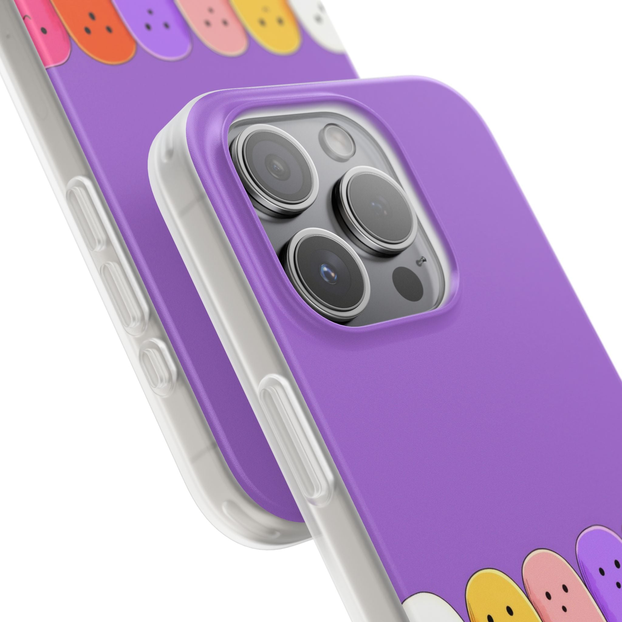 Colorful Ghosts iPhone 15 Pro Case - Soft