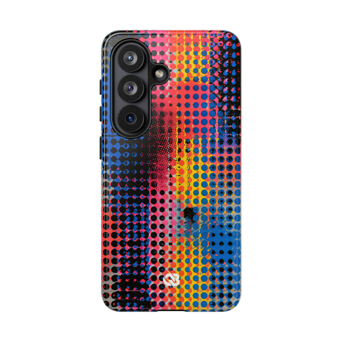 Chromatic Halftone Grid · Tough Phone Case for Samsung · Blue