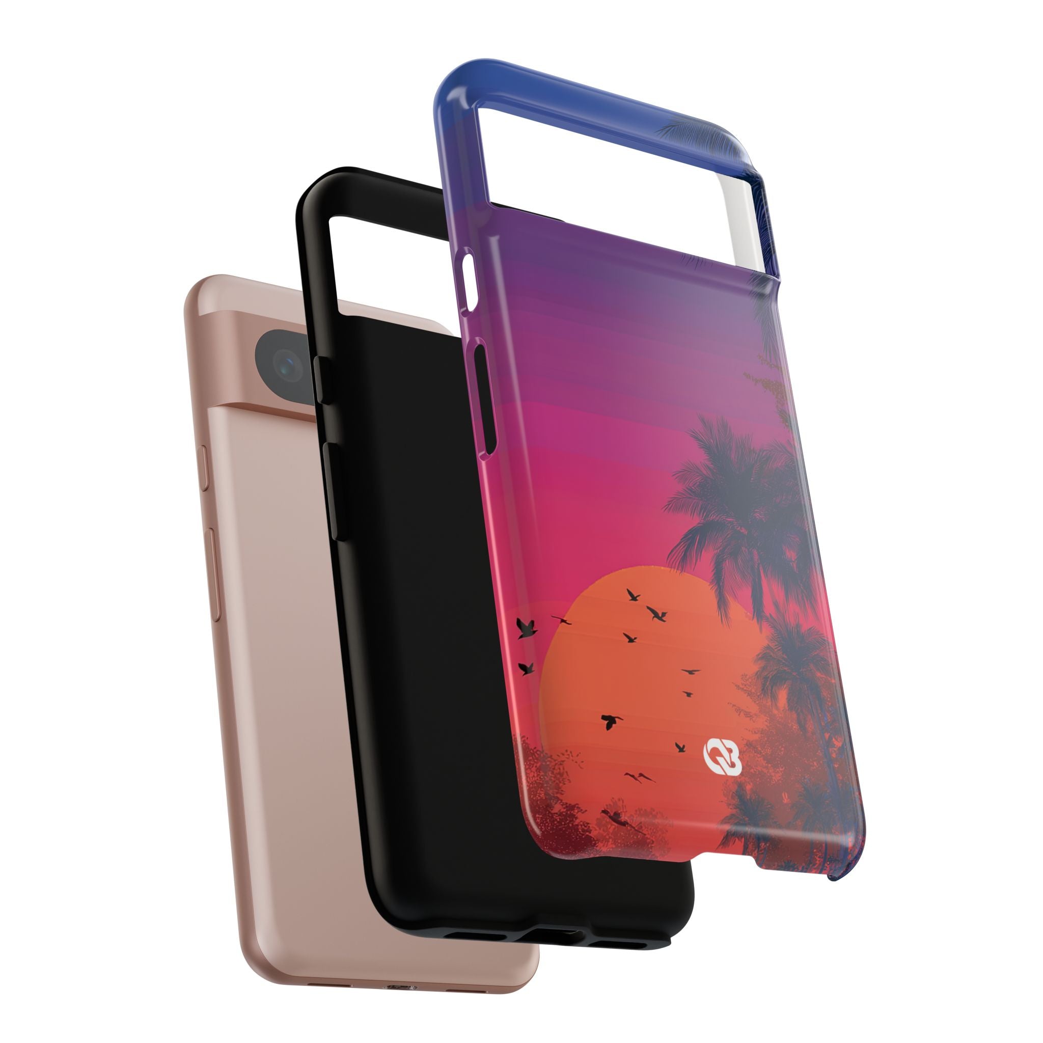 Neon Horizon Palms · Tough Phone Case for Google Pixel