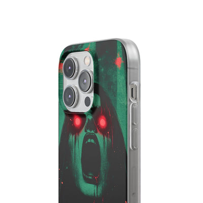 Crimson Emerald Scream · Soft Phone Case for iPhone