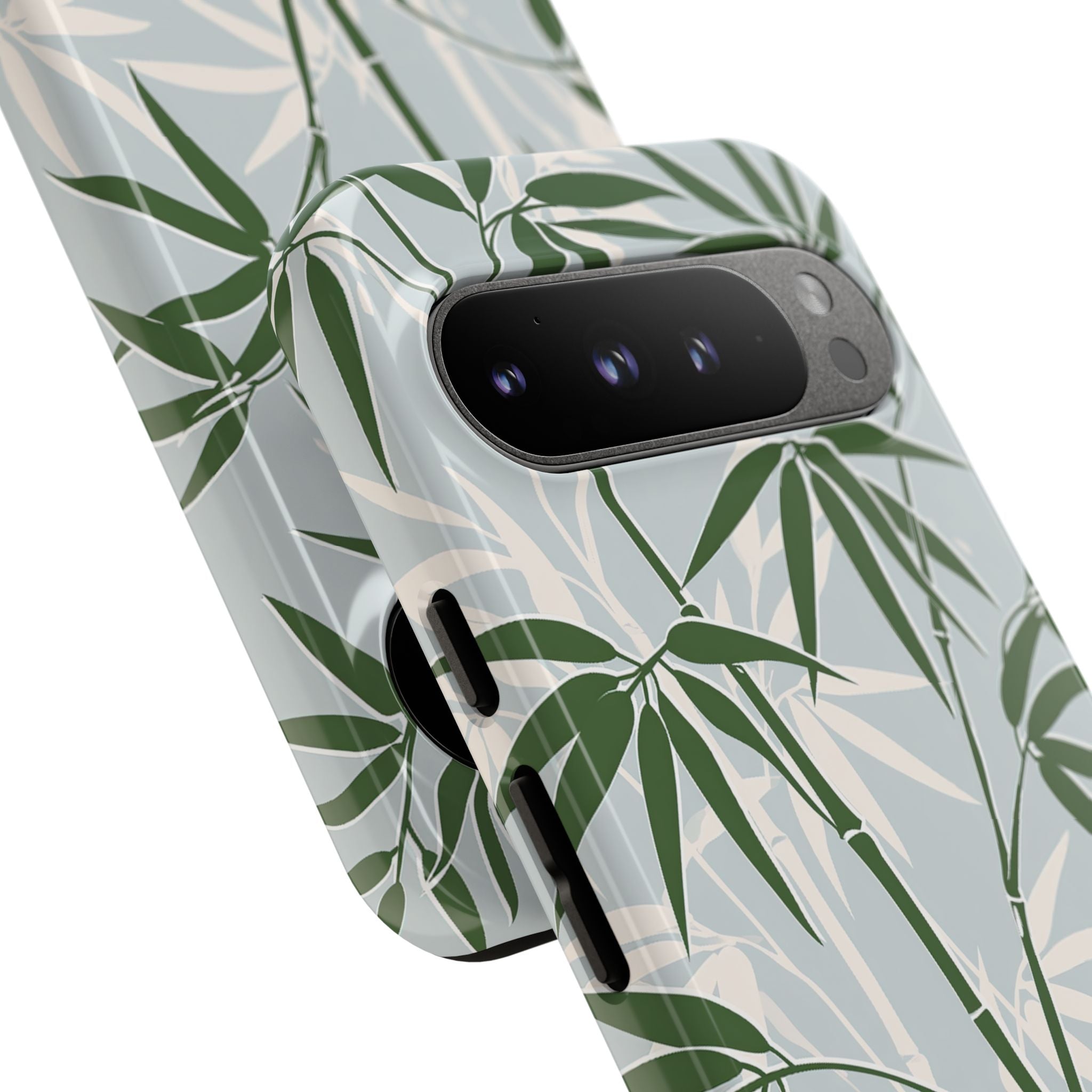 Green Tough Phone Case for Google Pixel - Kyoto Bamboo Canopy