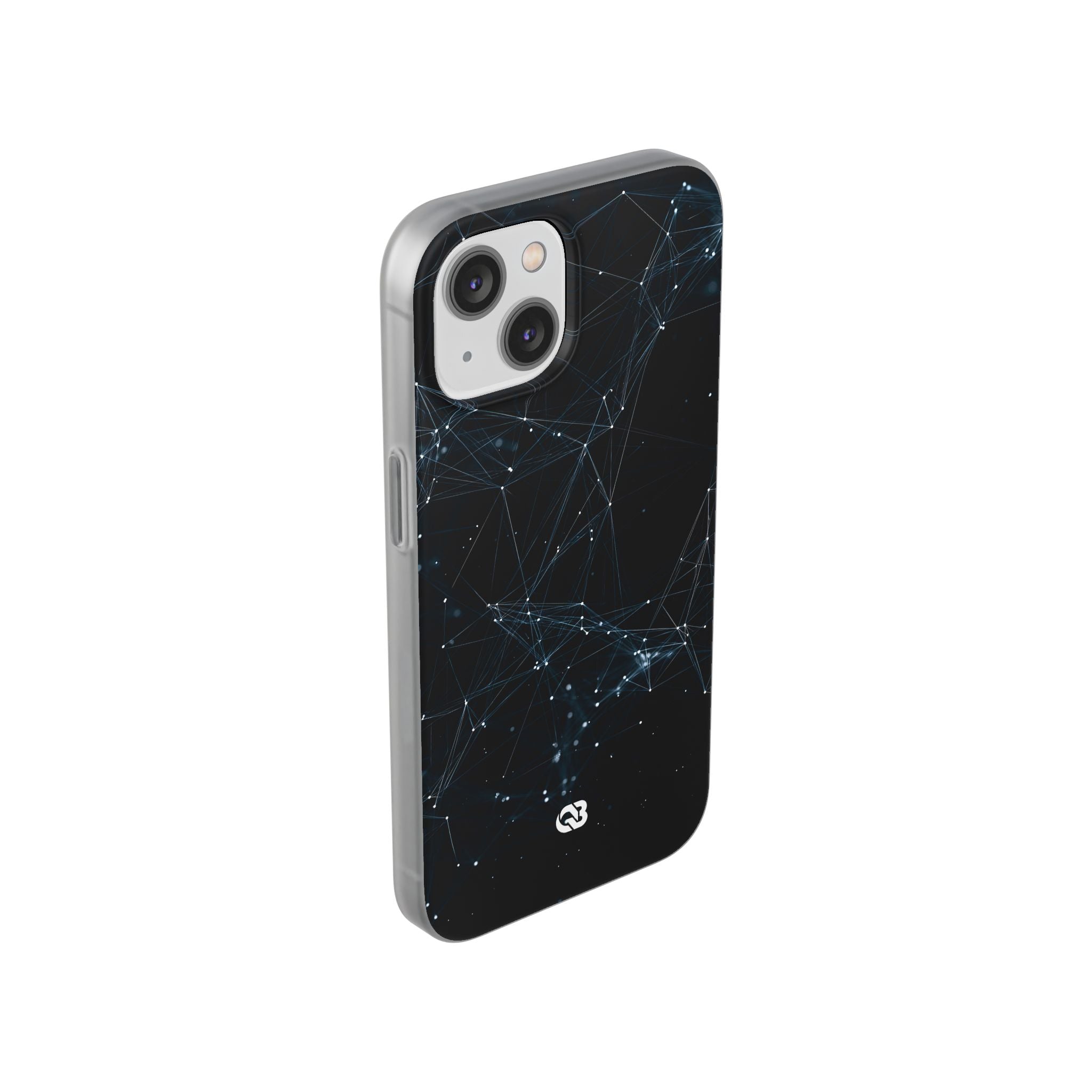 Black Lite Phone Case for iPhone - Arctic Neural Mesh