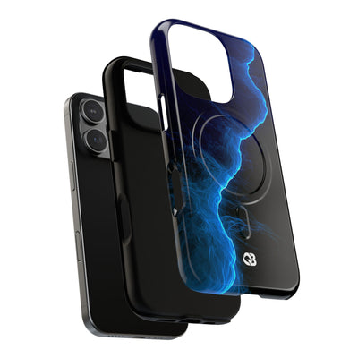 Electric Azure Drift · Tough 2.0 Magnetic Phone Case for iPhone · Blue