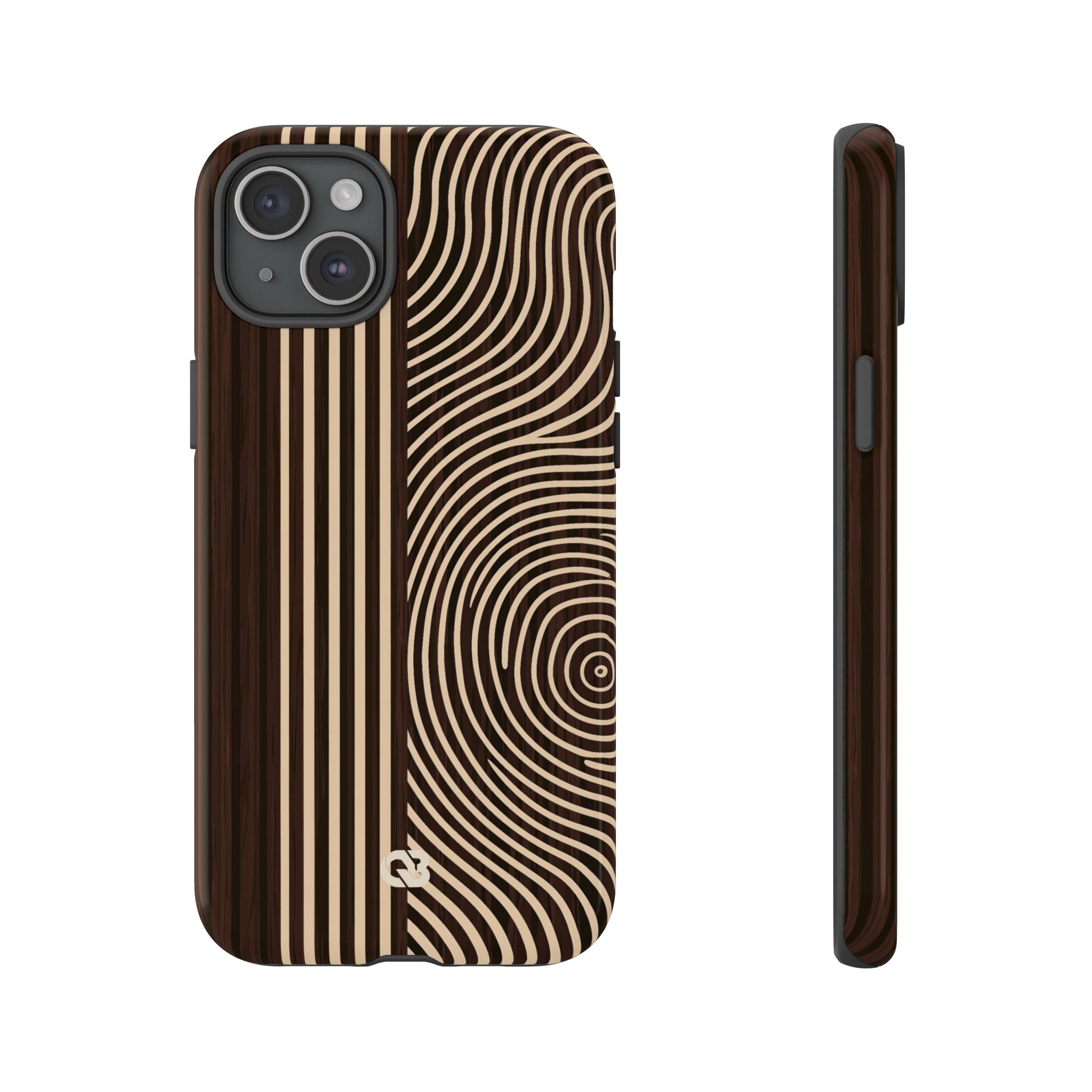 Brown Tough Phone Case for iPhone - Espresso Sand Ridge