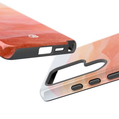 Alpenglow Ridge Vista · Tough Phone Case for Samsung · Orange