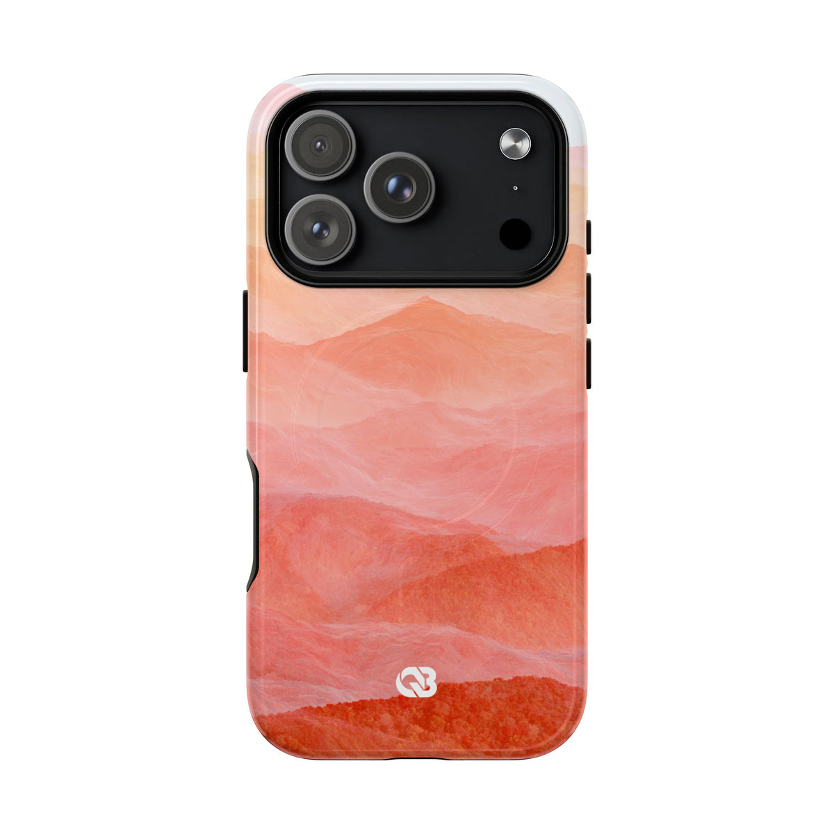 Alpenglow Ridge Vista · Tough 2.0 Magnetic Phone Case for iPhone · Orange