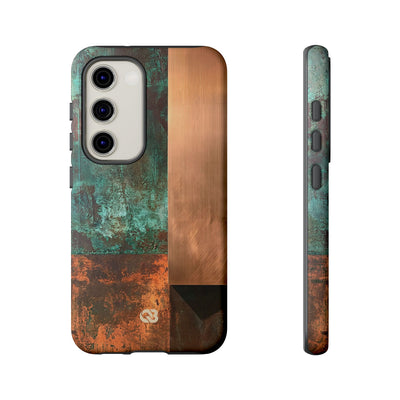 Teal Tough Phone Case for Samsung - Verdigris Copper Slab
