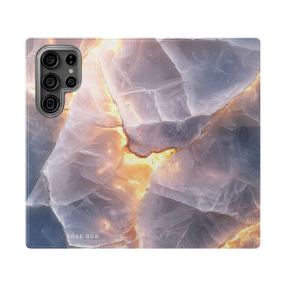 Crystal Veins Glow - Samsung S23 Ultra Case - Wallet