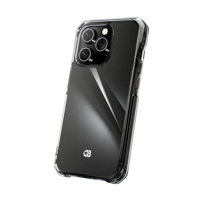Obsidian Ridge · Clear Impact Magnetic Phone Case for iPhone ·  Black