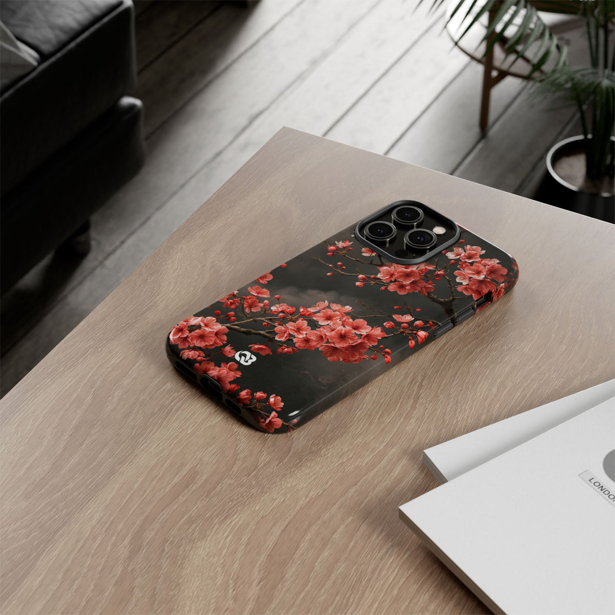 Dark Sakura Nocturne · Tough Phone Case for iPhone · Black