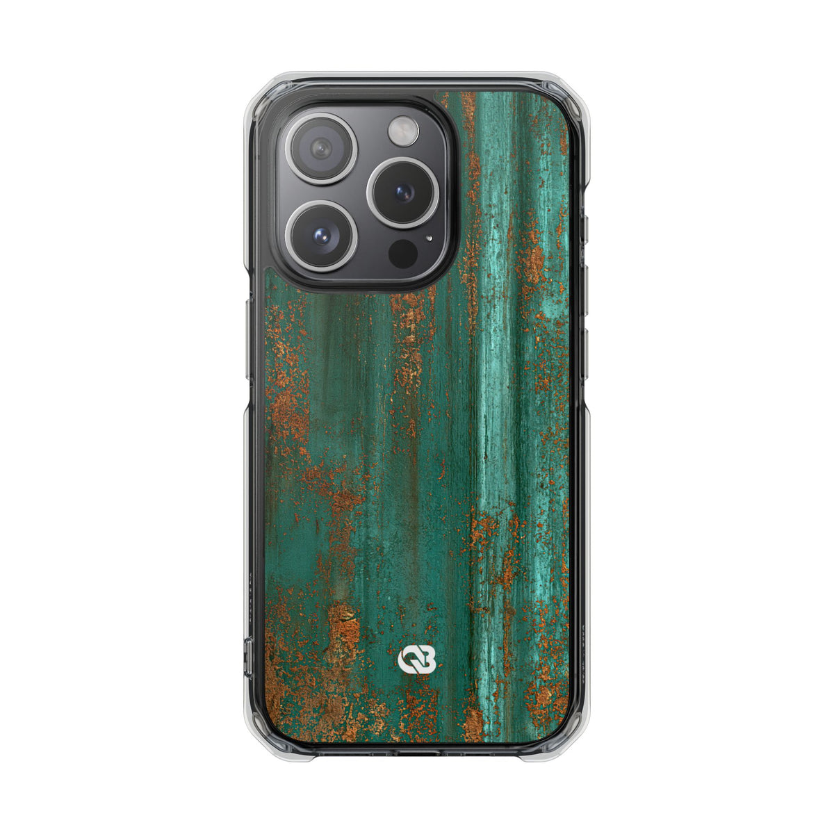 Oxidized Verdigris · Clear Impact Magnetic Phone Case for iPhone ·  Teal
