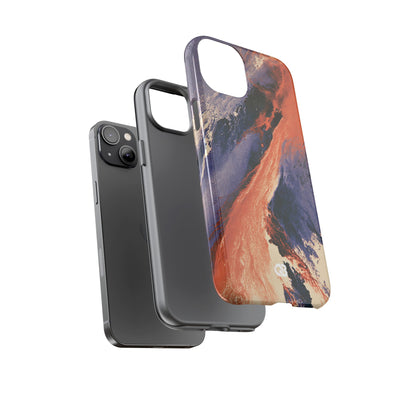 Solar Aura Drift · Tough Phone Case for iPhone · Orange