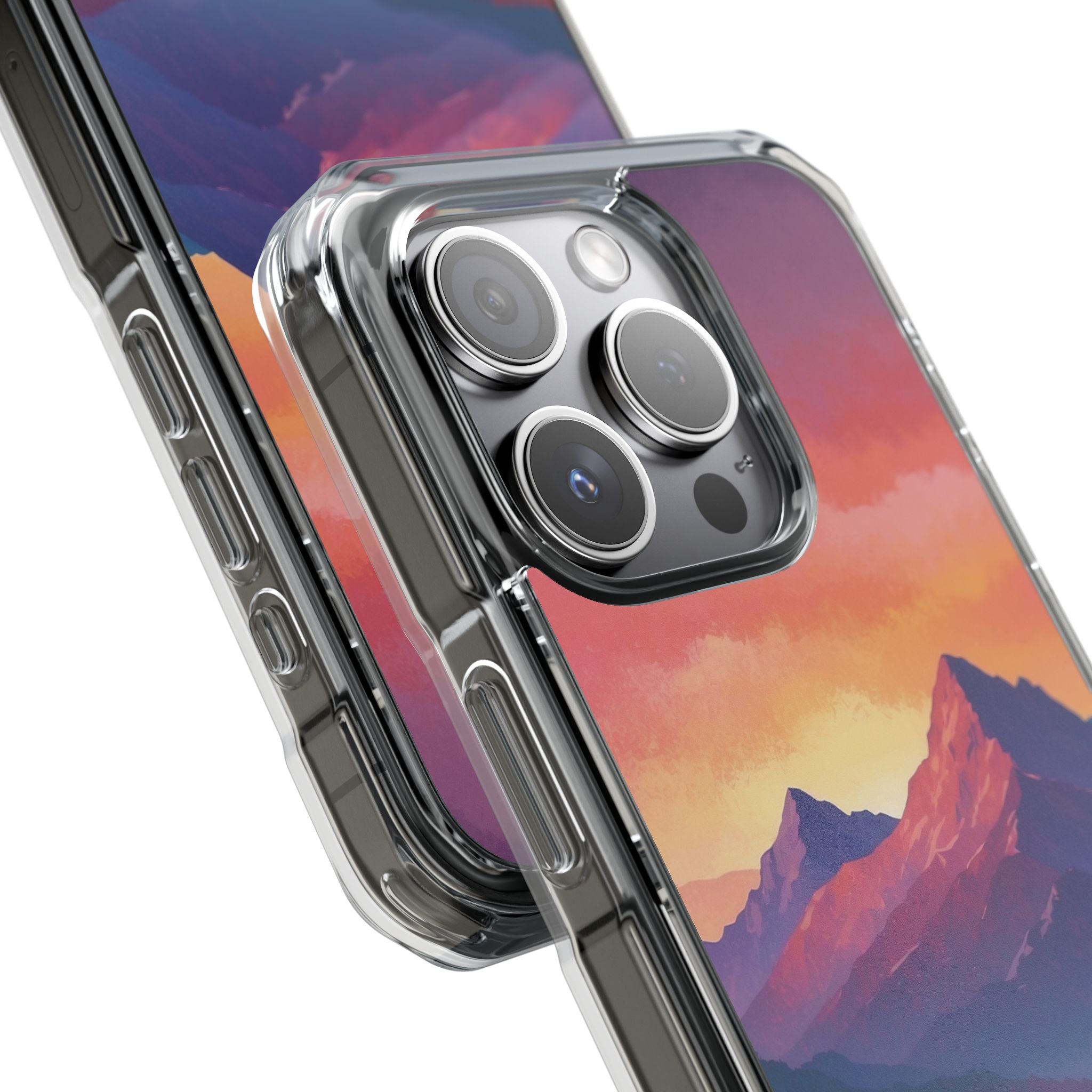 Crimson Mountain Dusk · Impact Handyhülle für iPhone · Magsafe