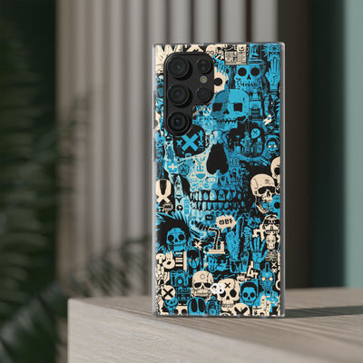Electric Skull Graffiti · Lite Phone Case for Samsung · Blue