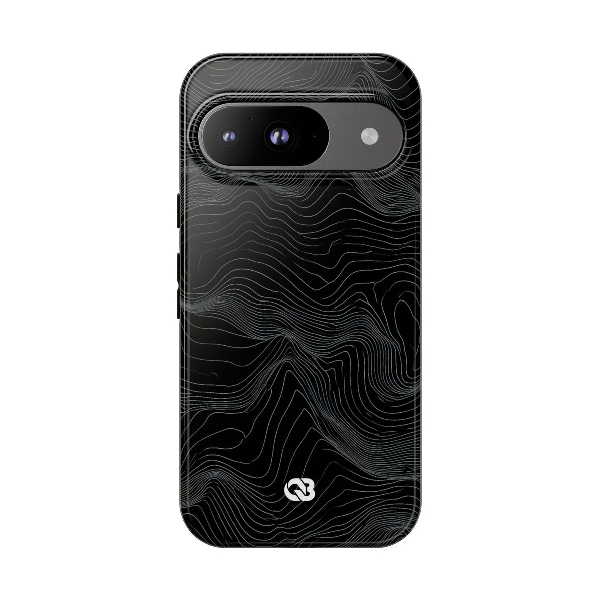 Obsidian Contour Elevation · Tough Phone Case for Pixel ·  Black