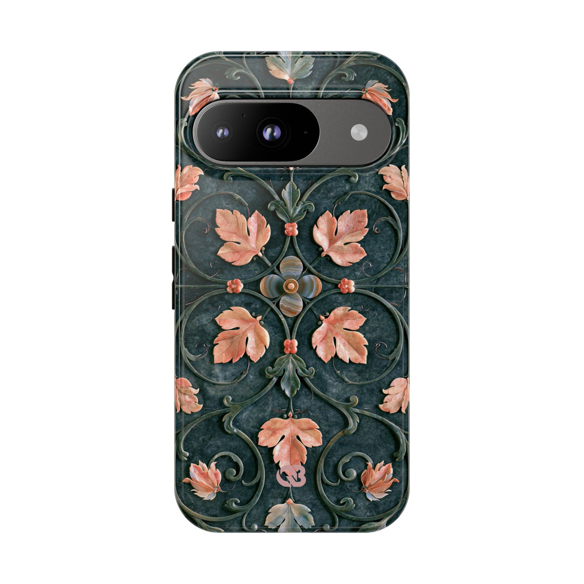 Florentine Rose Arabesque · Tough Phone Case for Pixel ·  Green
