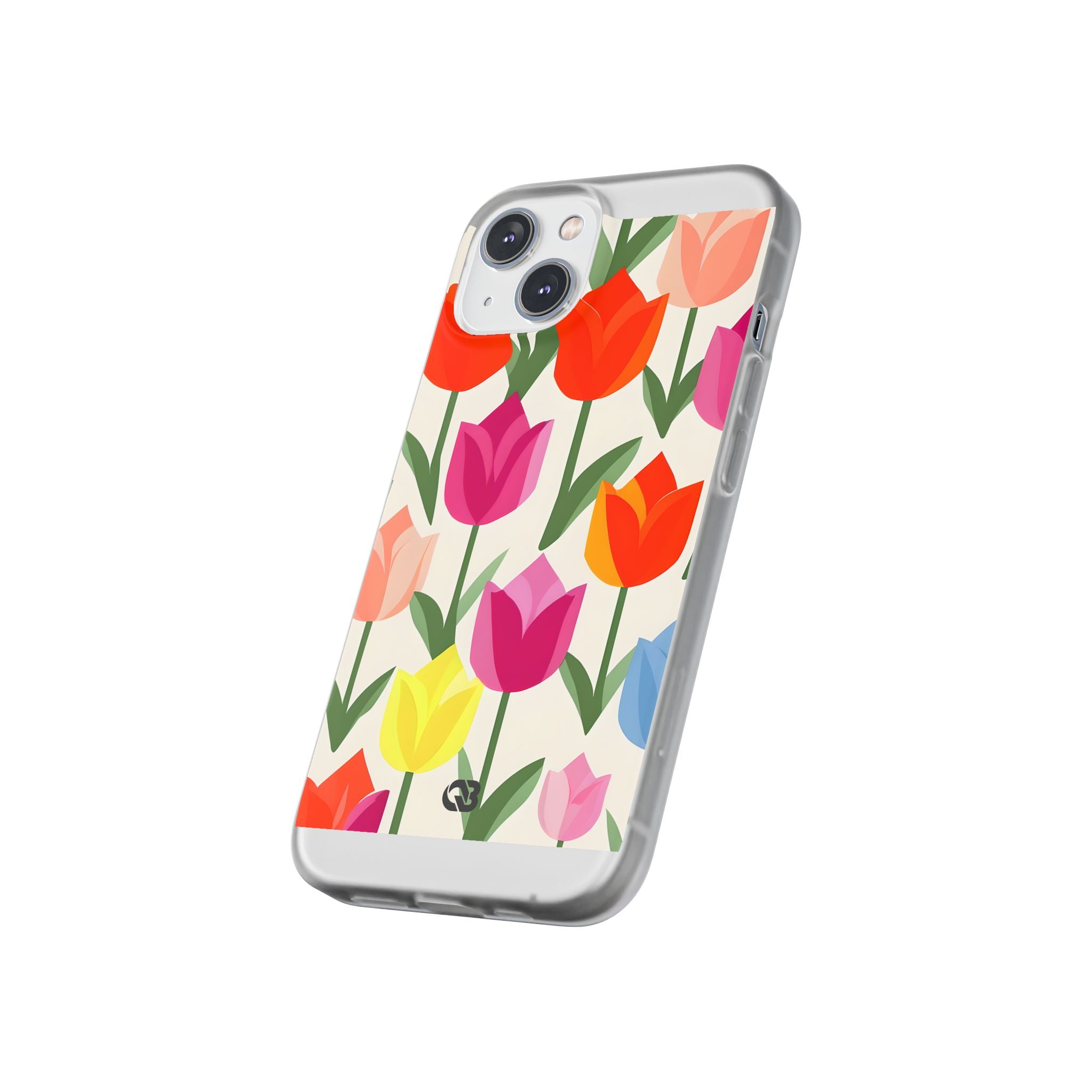 Vibrant Petal Grid · Soft Phone Case for iPhone