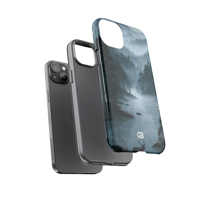 Silent Nordic Fjord · Tough Phone Case for iPhone · Blue