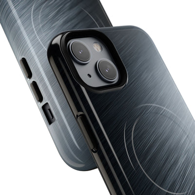 Grey Tough 2.0 Magsafe Phone Case for iPhone - Charcoal Brushed Steel