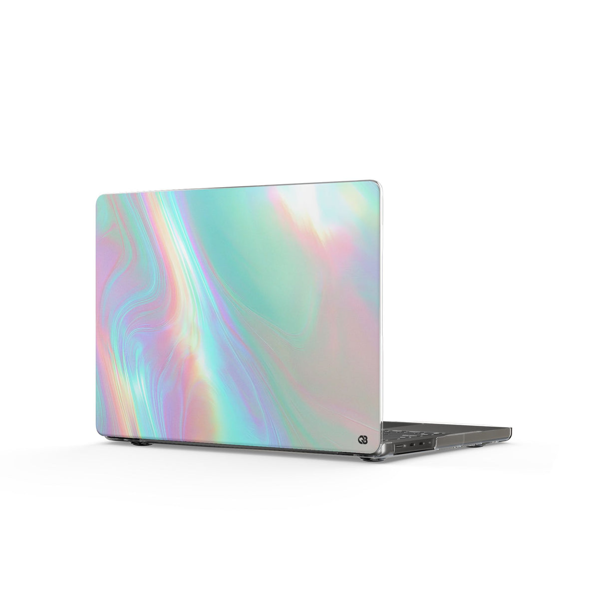 Prismatic Liquid Light · Clear Hard Case for MacBook · Teal