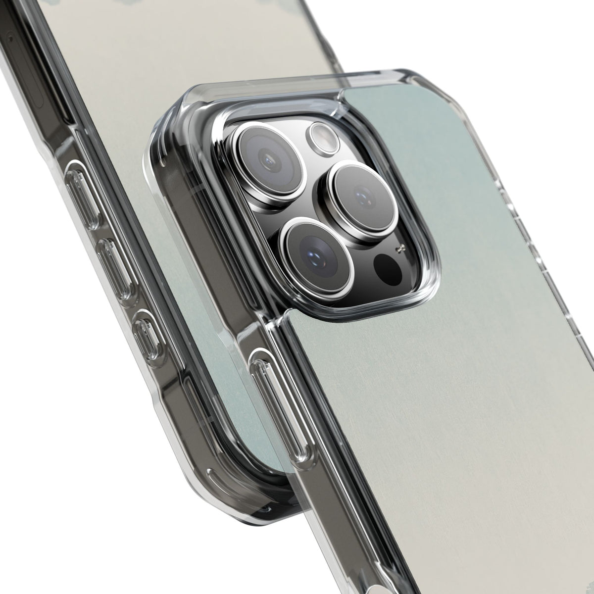 Misty Dynasty Horizon · Clear Impact Magnetic Phone Case for iPhone ·  Blue