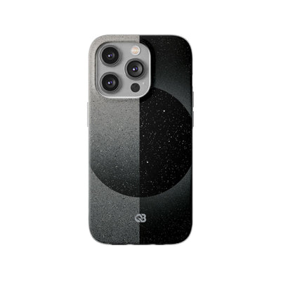Black Lite Phone Case for iPhone - Lunar Static Orbit