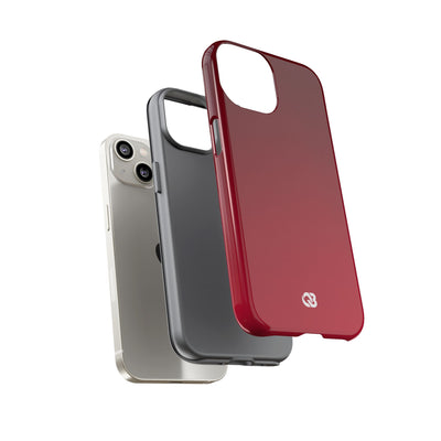 Red Tough Phone Case for iPhone - Crimson Velvet Fade