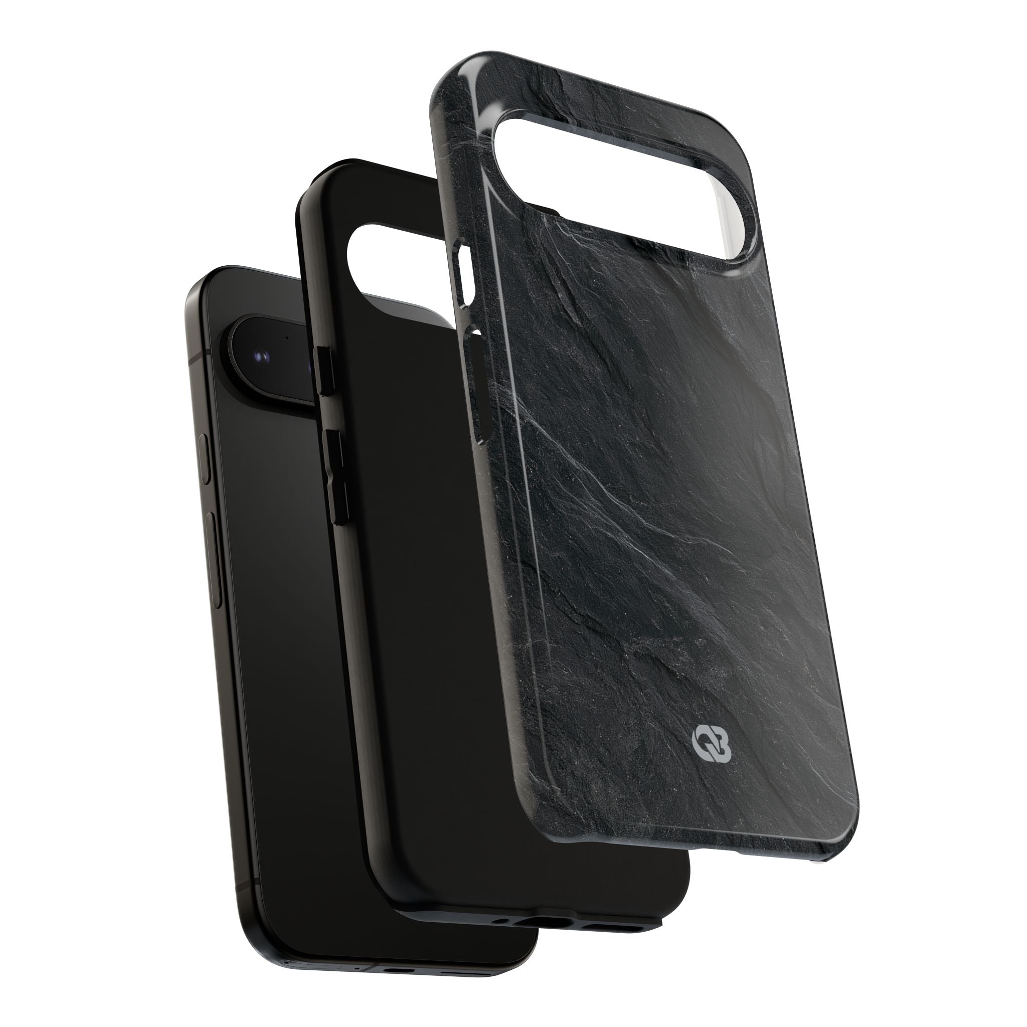 Black Tough Phone Case for Google Pixel - Midnight Slate Ridge