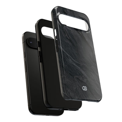 Black Tough Phone Case for Google Pixel - Midnight Slate Ridge
