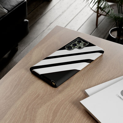 Obsidian White Bars · Tough Handyhülle für Samsung