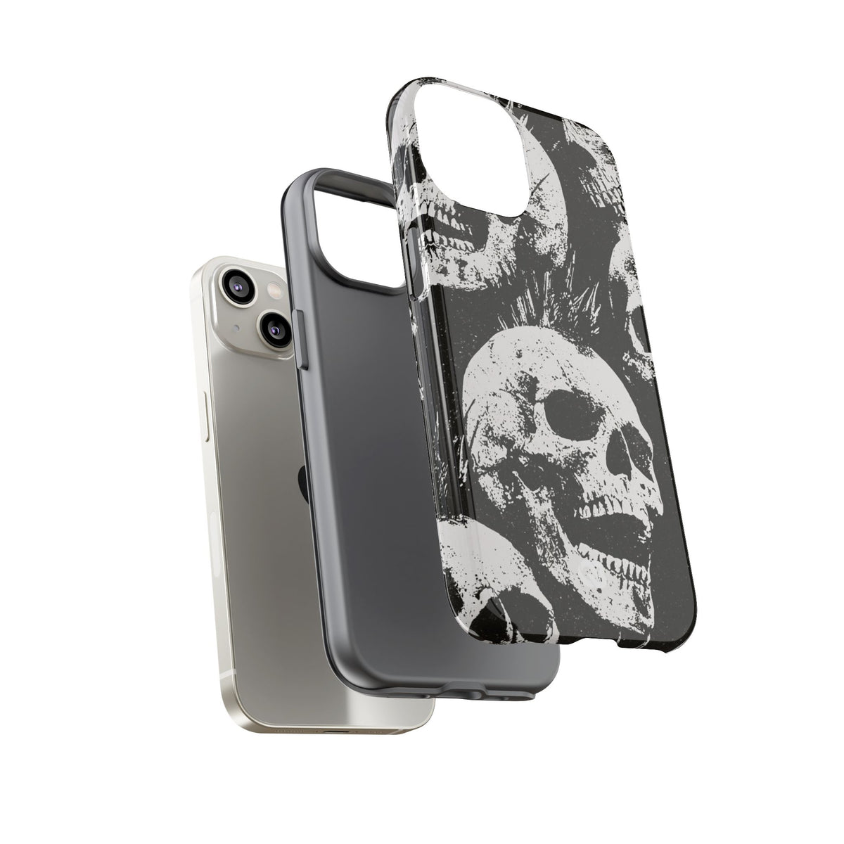 Punk Skull Riot · Tough Phone Case for iPhone · Black