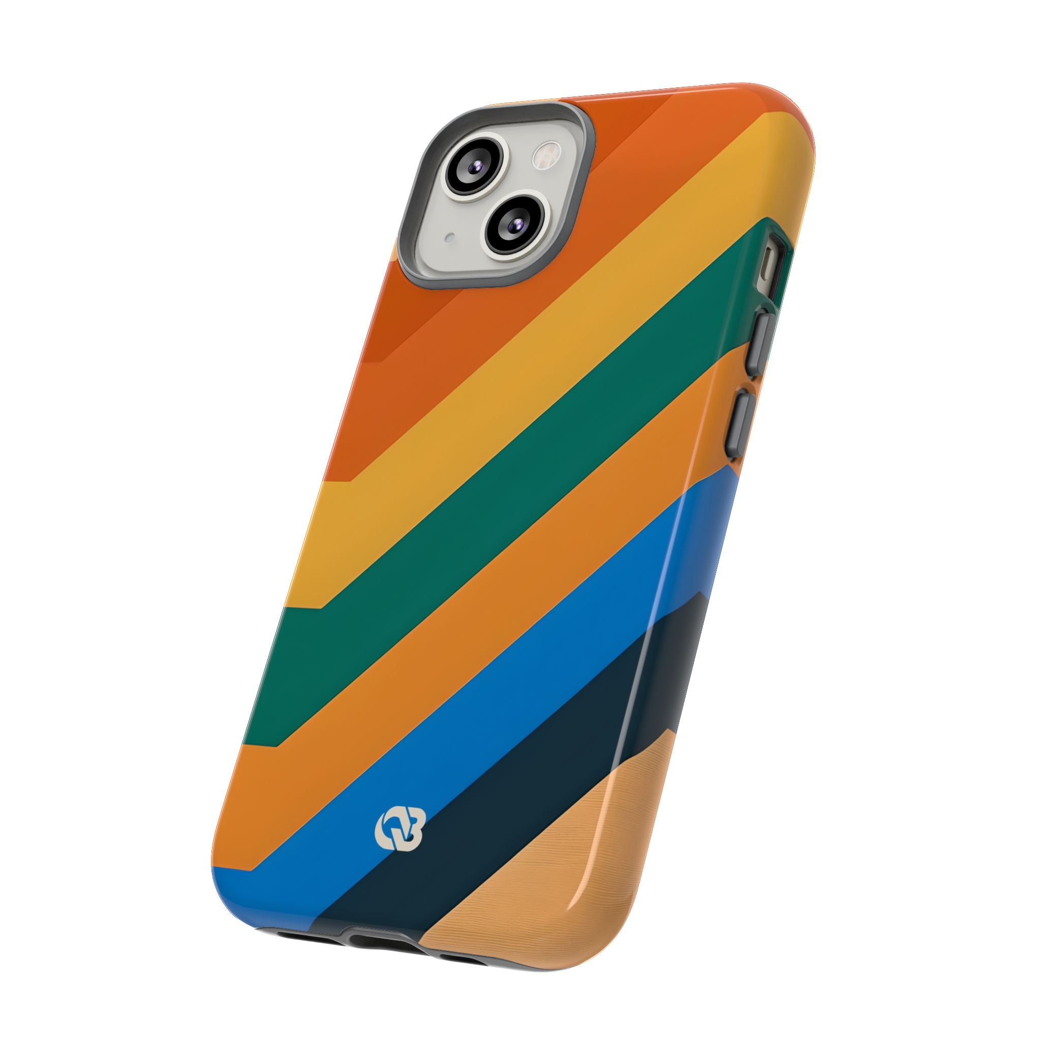 Retro Ridge Lines · Tough Hoesje voor iPhone