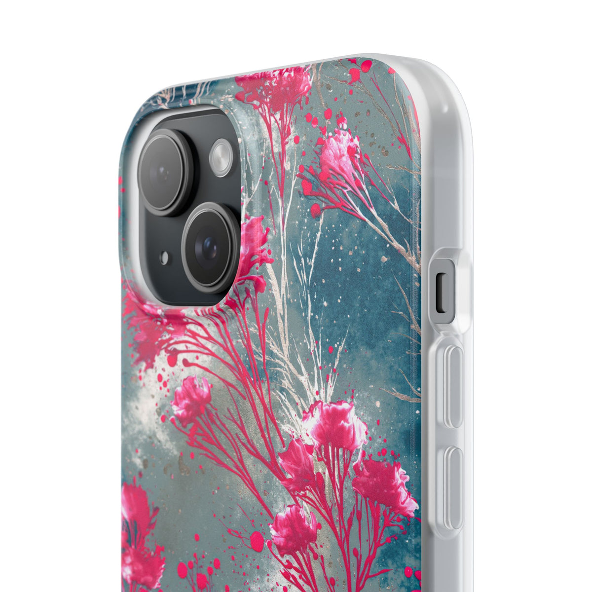 Cyber Blossom · Lite Phone Case for iPhone ·  Teal