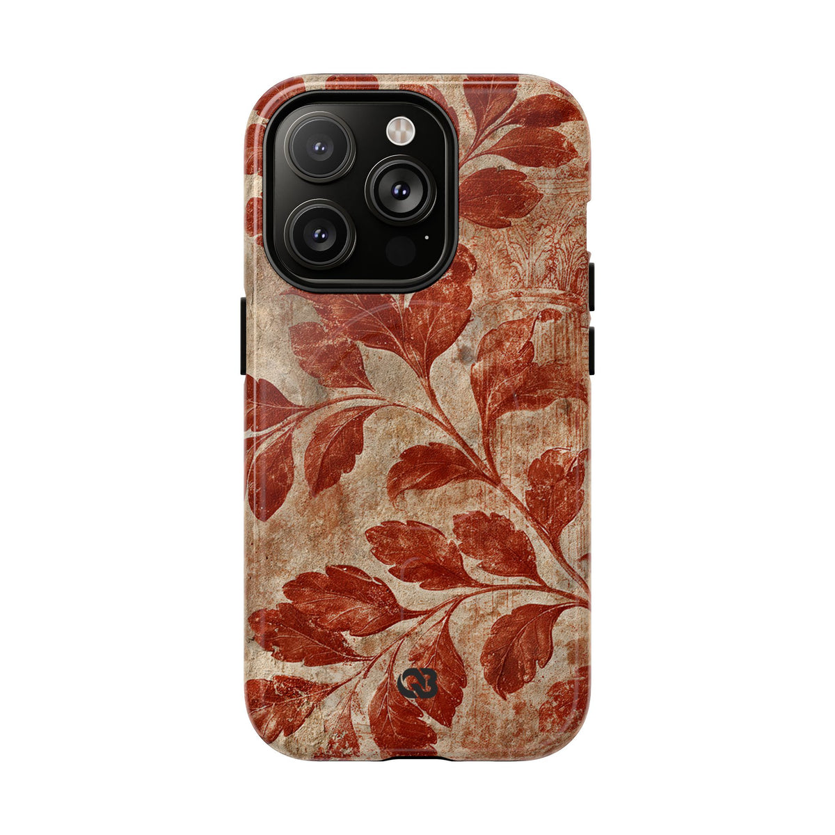 Terracotta Botanical Fresco · Tough 2.0 Magnetic Phone Case for iPhone · Red