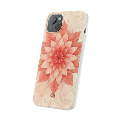 Coral Layered Bloom · Soft Phone Case for iPhone