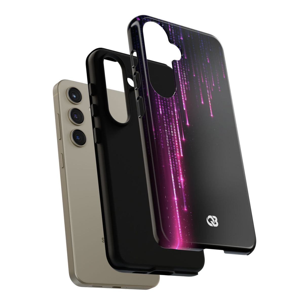 Binary Cascade · Tough Phone Case for Samsung · Black