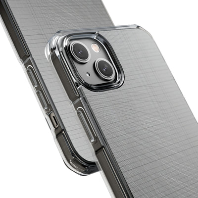 Grey Impact MagSafe Phone Case for iPhone - Chrome Mesh Warp