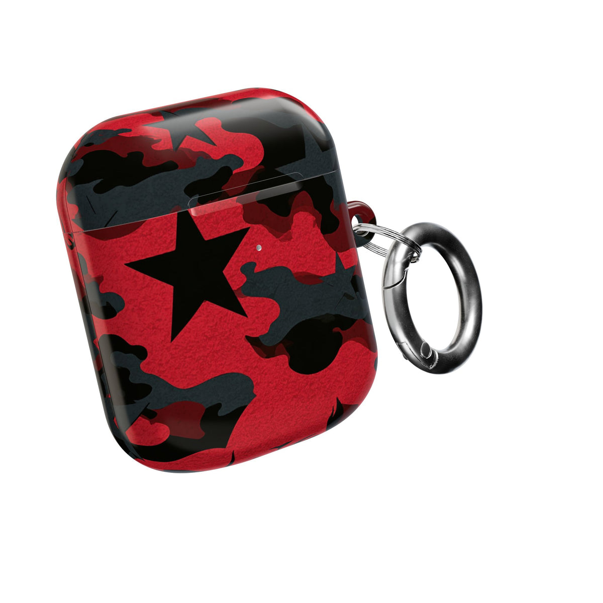 Crimson Skull Camo · Hard Case for AirPods & AirPods Pro · Red