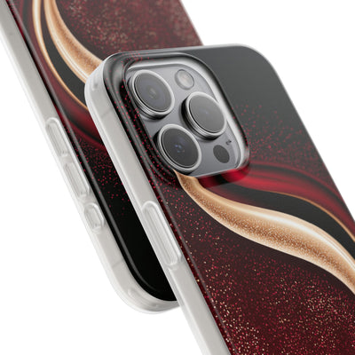 Gilded Crimson Flow · Lite Phone Case for iPhone ·  Red