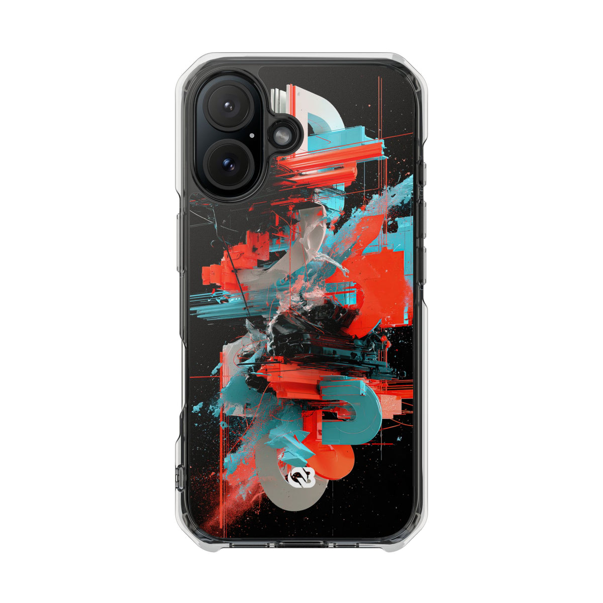 Fragmented Cyber Core · Clear Impact Magnetic Phone Case for iPhone ·  Black