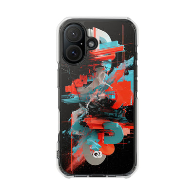 Fragmented Cyber Core · Clear Impact Magnetic Phone Case for iPhone ·  Black