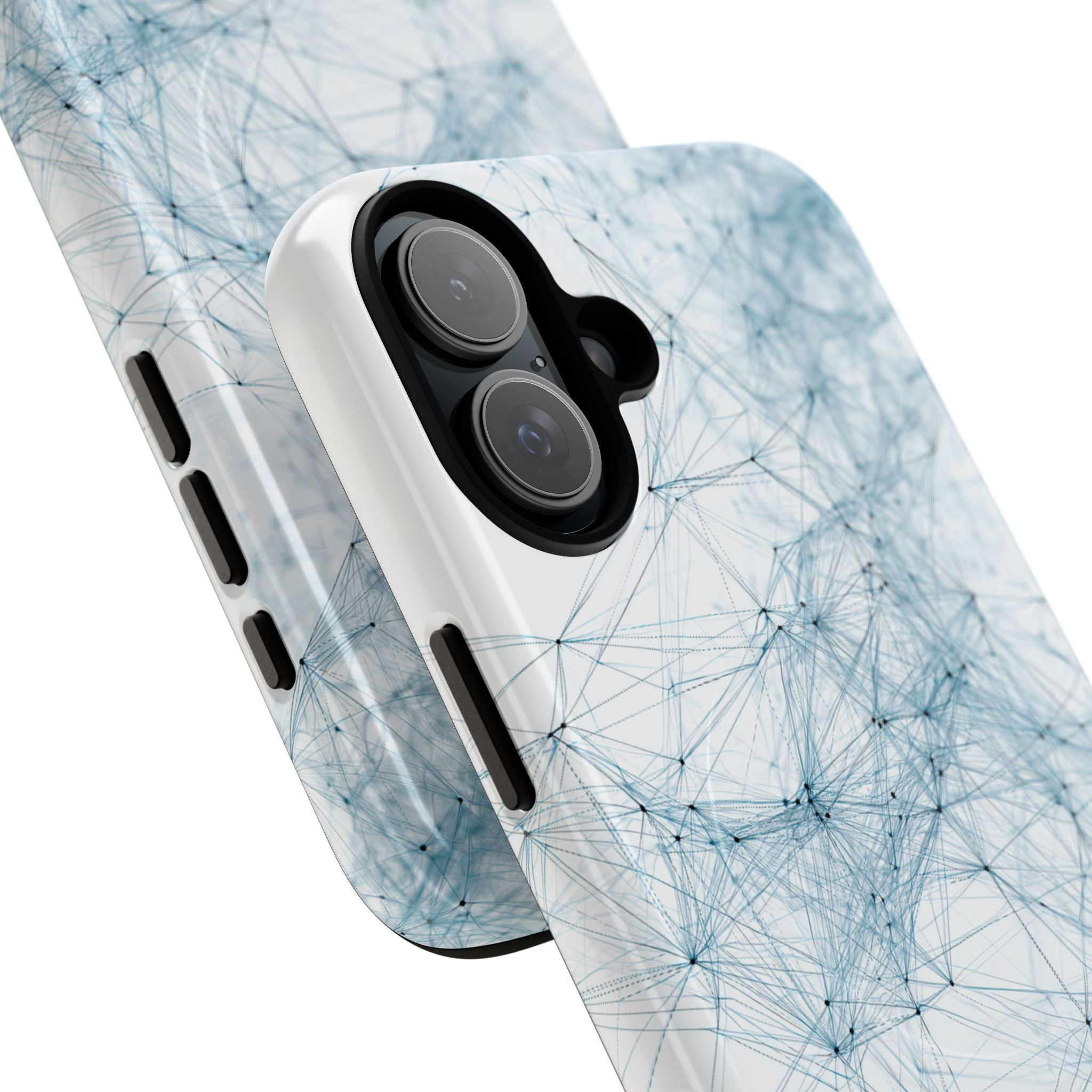 Blue Tough 2.0 Magsafe Phone Case for iPhone - Glacial Neural Web
