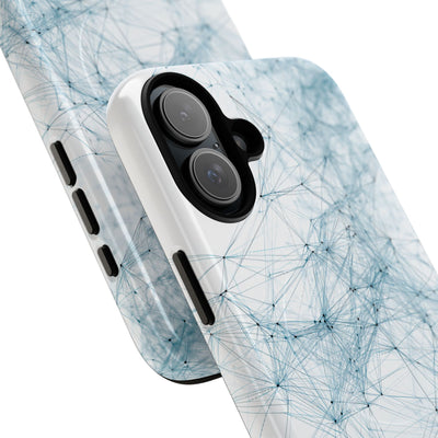 Blue Tough 2.0 Magsafe Phone Case for iPhone - Glacial Neural Web