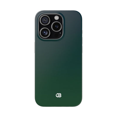 Green Lite Phone Case for iPhone - Midnight Pine Horizon