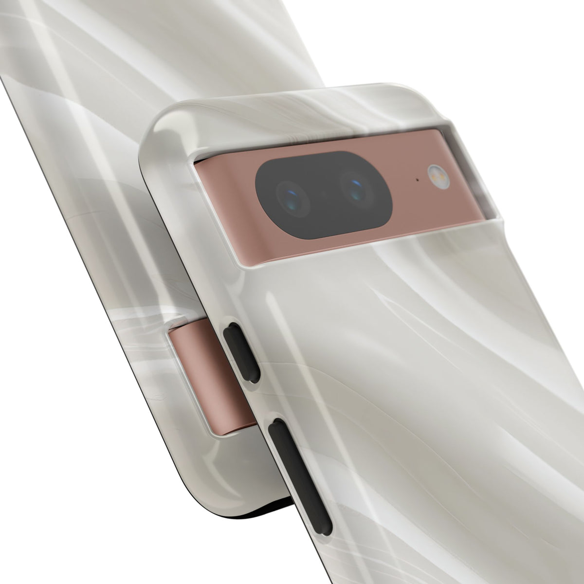 Liquid Enamel Fold · Tough Phone Case for Pixel ·  White