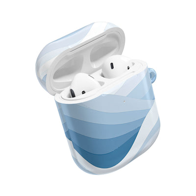 Glacial Contour · Hard Case for AirPods & AirPods Pro · Blue
