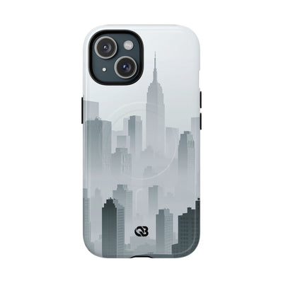 Grey Tough 2.0 Magsafe Phone Case for iPhone - Steel Mist Skyline