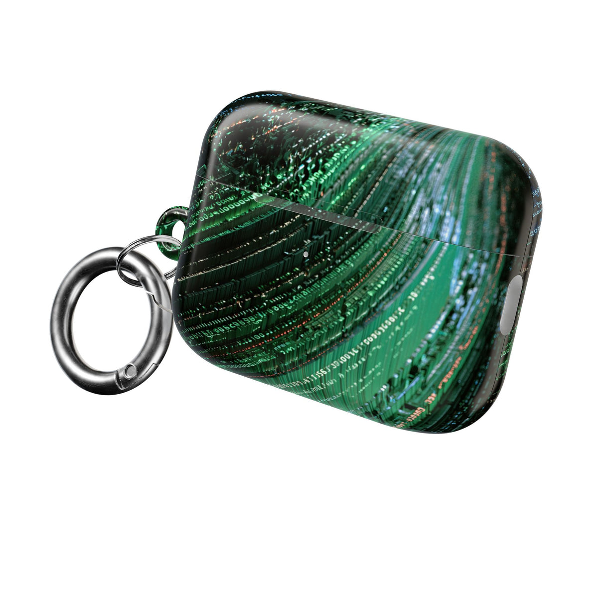 Orbital Data Stream · Hard Case for AirPods & AirPods Pro · Green