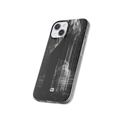Black Lite Phone Case for iPhone - Ghost Urban Wireframe
